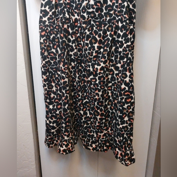 Who What Wear Square Neck Puff Sleeves Ruffle Dress Size XL Date Office Boho - Picture 3 of 12